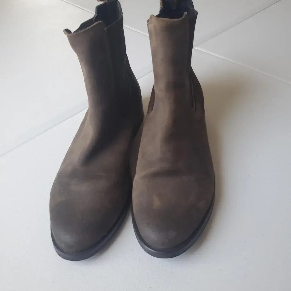 Thursday Boot Co Boots Womens Size 10.5 Brown Suede Chelsea Ankle Dress Casual